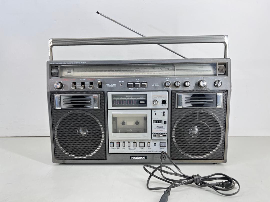 National RX-5400 ラジカセ 通電、音出し確認済