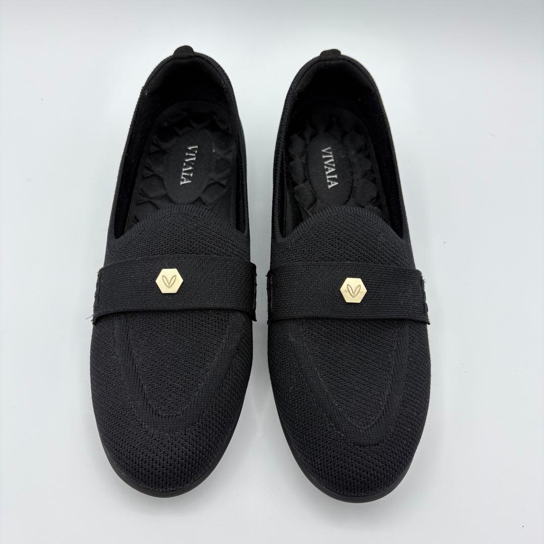 美品！ヴィバイア　アーモンドトゥ ペニーローファー　Eloise 24cm