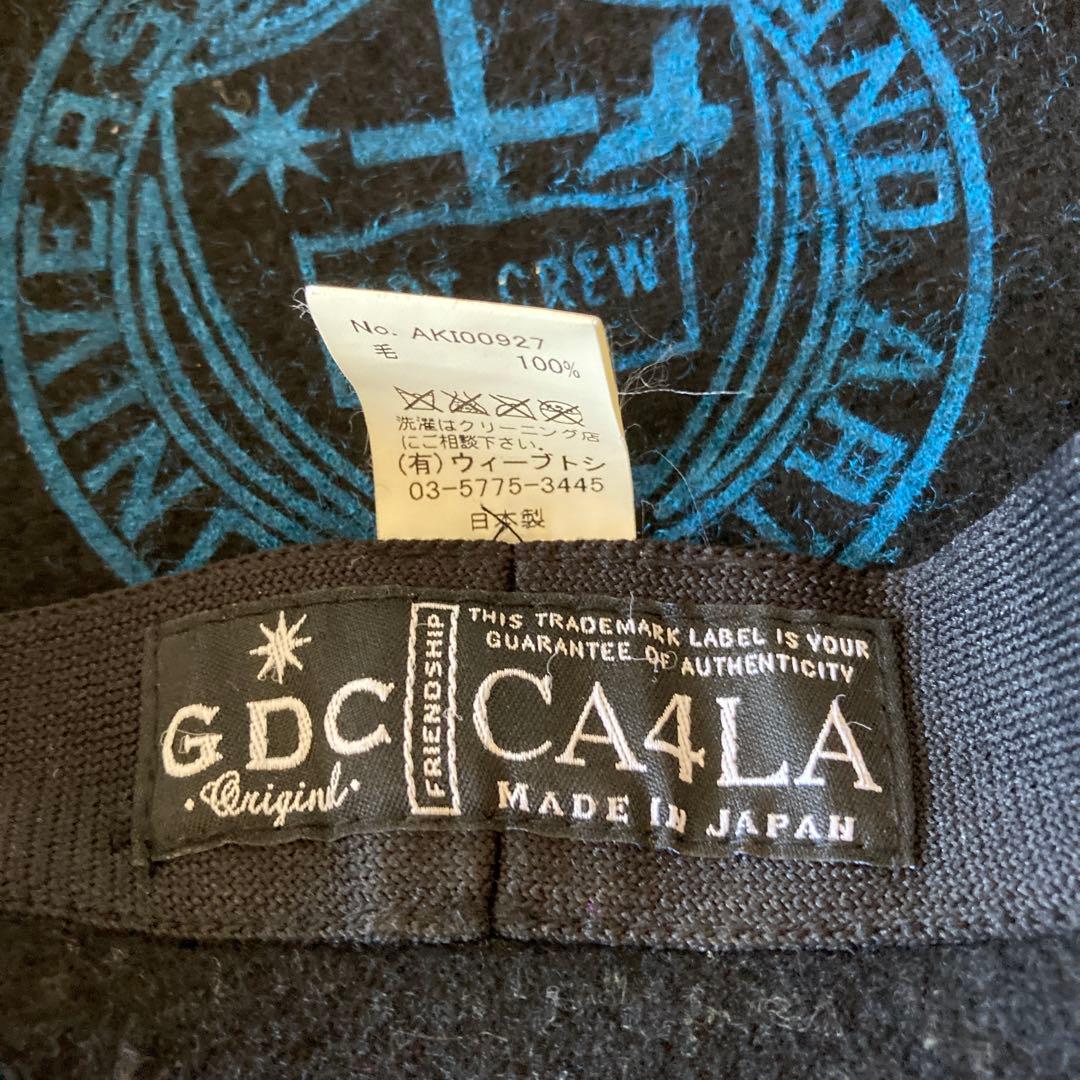 CA4LA x GDC ウール ビッグ ベレー帽 ブラック