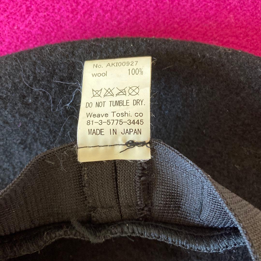 CA4LA x GDC ウール ビッグ ベレー帽 ブラック