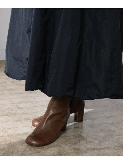 新品 BEAMS AK＋1 / ツイスト ネック ジップ ワンピース 黒