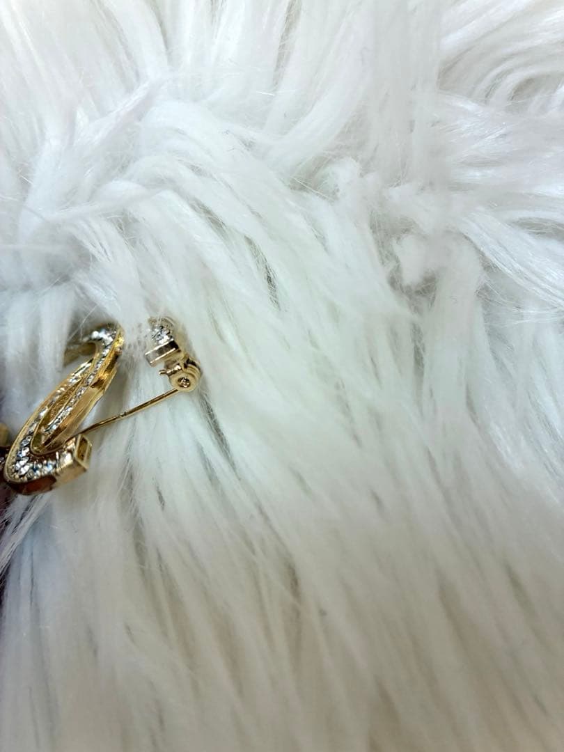 CHANEL シャネル オールド ヴィンテージ ココ ラインストーン ブローチ