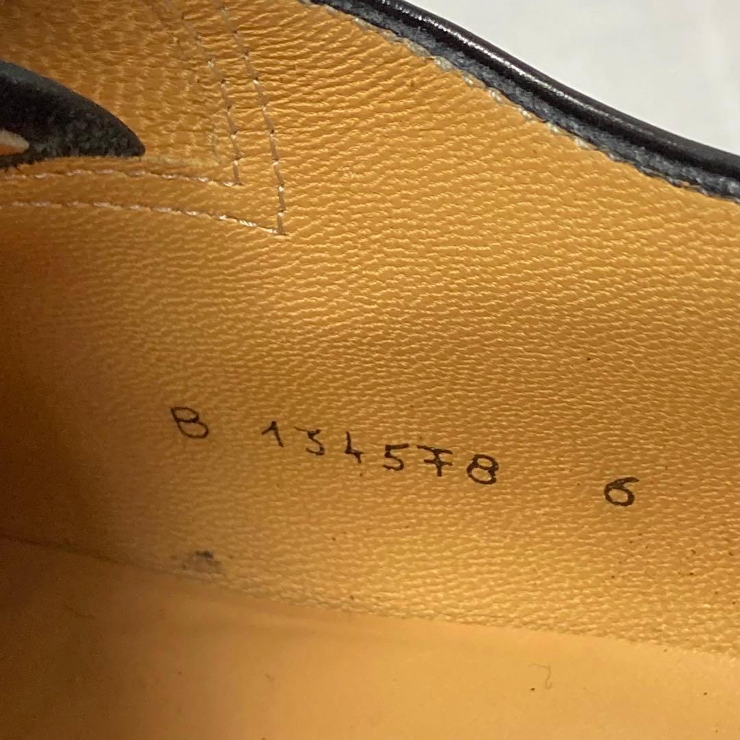 EJ18 タニノクリスチー　ブラックレザー ドレスシューズ　サイズ6