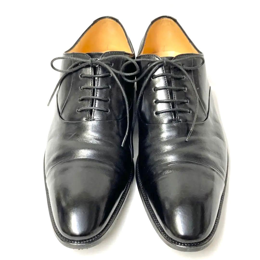 EJ18 タニノクリスチー　ブラックレザー ドレスシューズ　サイズ6