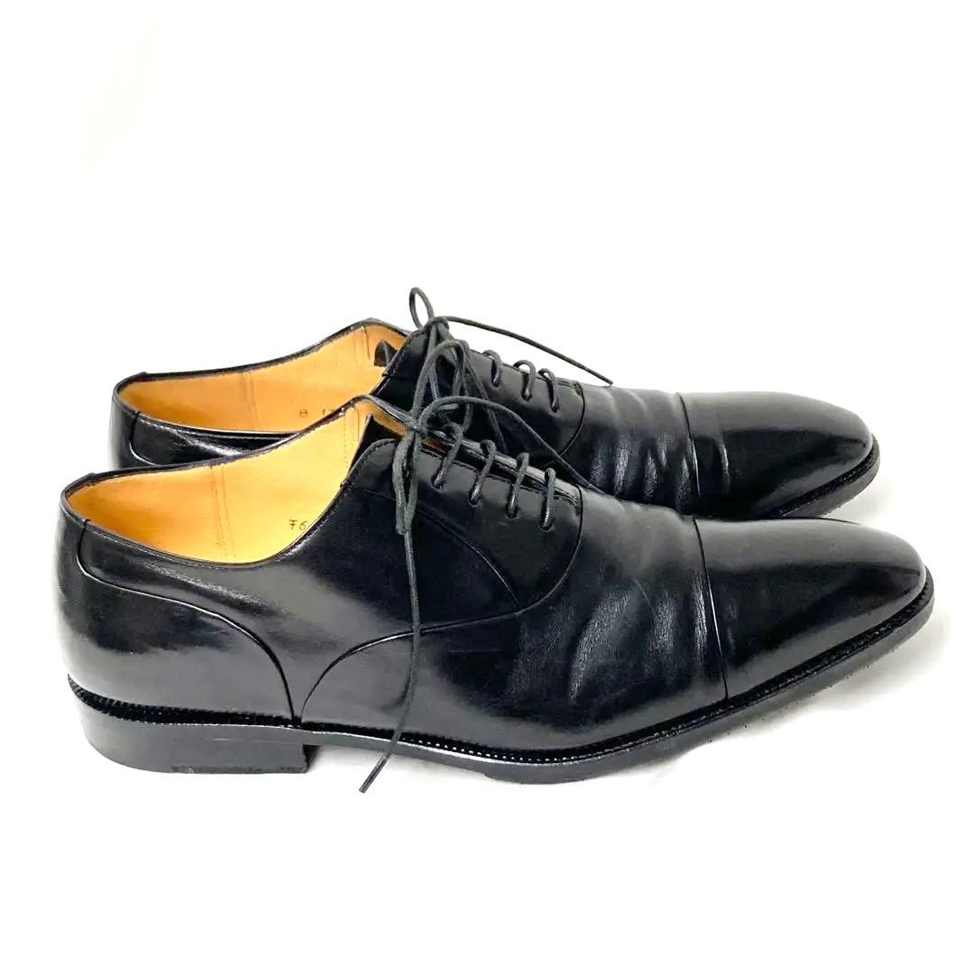 EJ18 タニノクリスチー　ブラックレザー ドレスシューズ　サイズ6