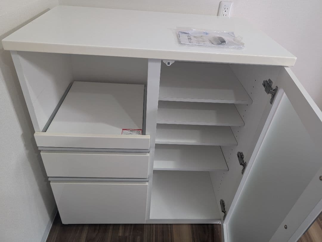 ニトリ　レンジボード(キュリー) 食器棚　カップボード