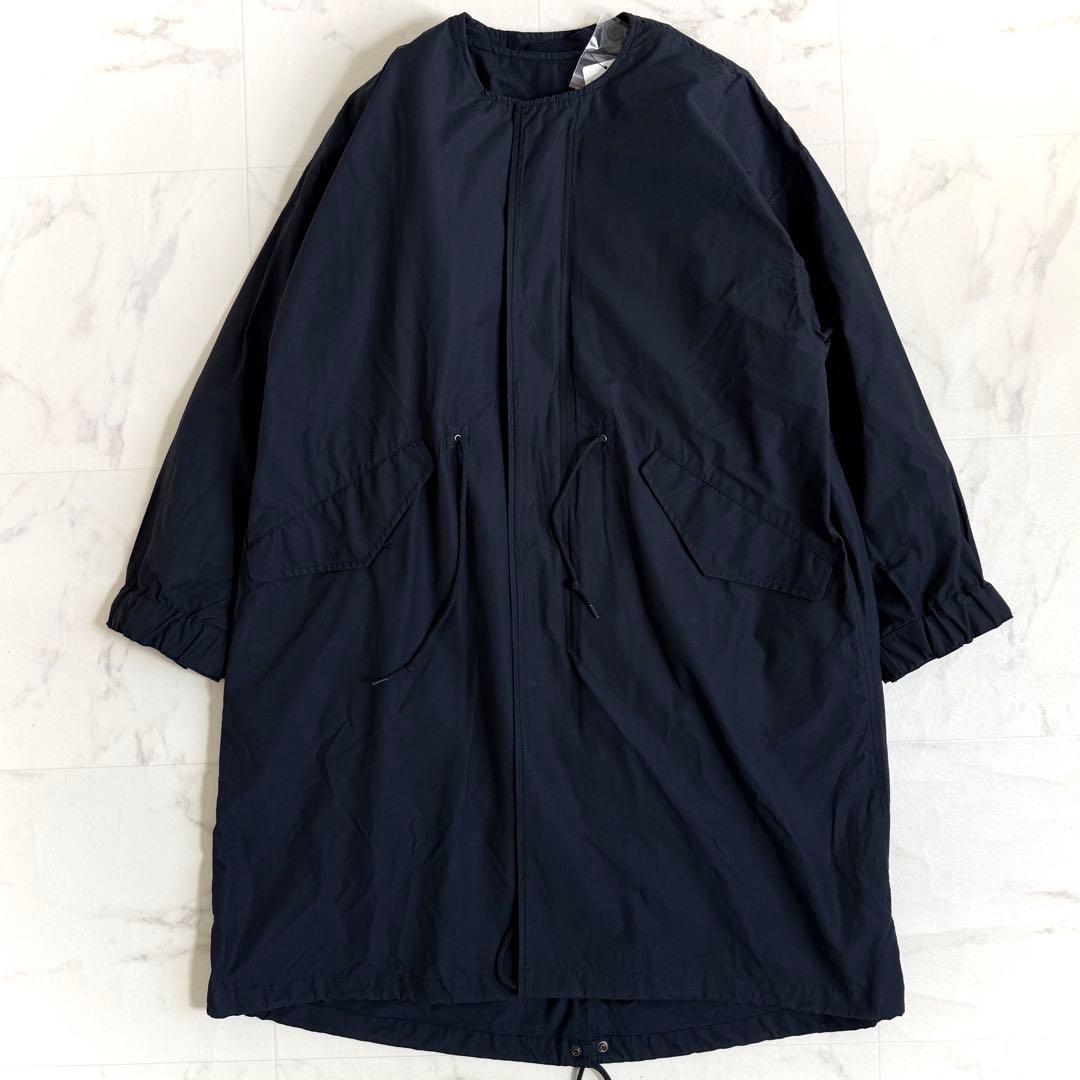 【新品】アーバンリサーチドアーズ 3WAノーカラーモッズコート M ネイビー
