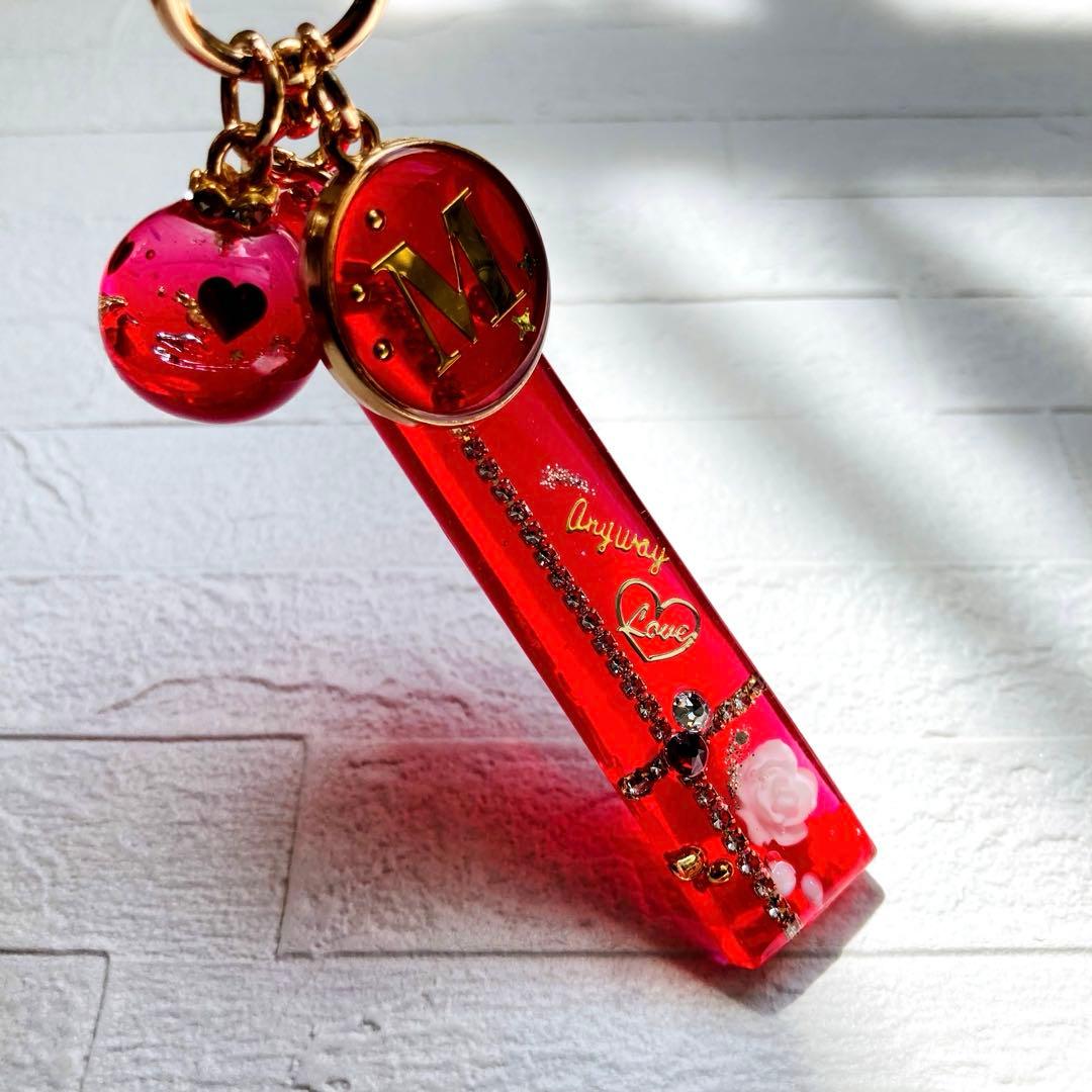 mimikoページ　名入れチャーム　らレジンキーホルダー