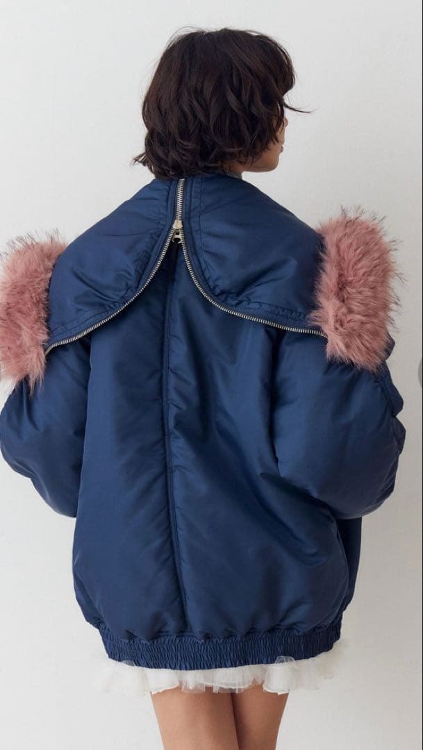 jouetie ルーズN2Bブルゾン ネイビー オーバーサイズジャケット