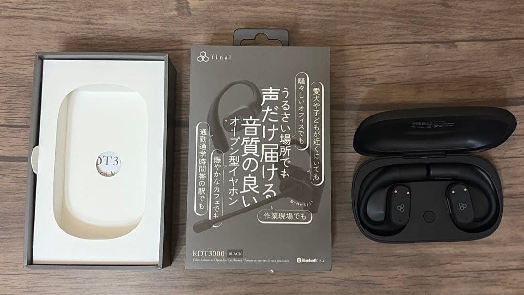final KDT3000 ブラック ワイヤレスイヤホン