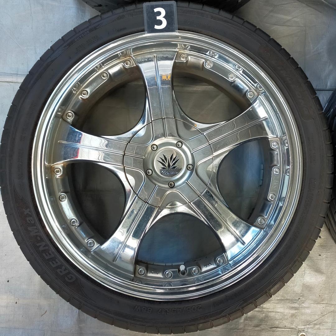 レアマイスター BARK-S 17×7J+48 サマータイヤ 205/45R17