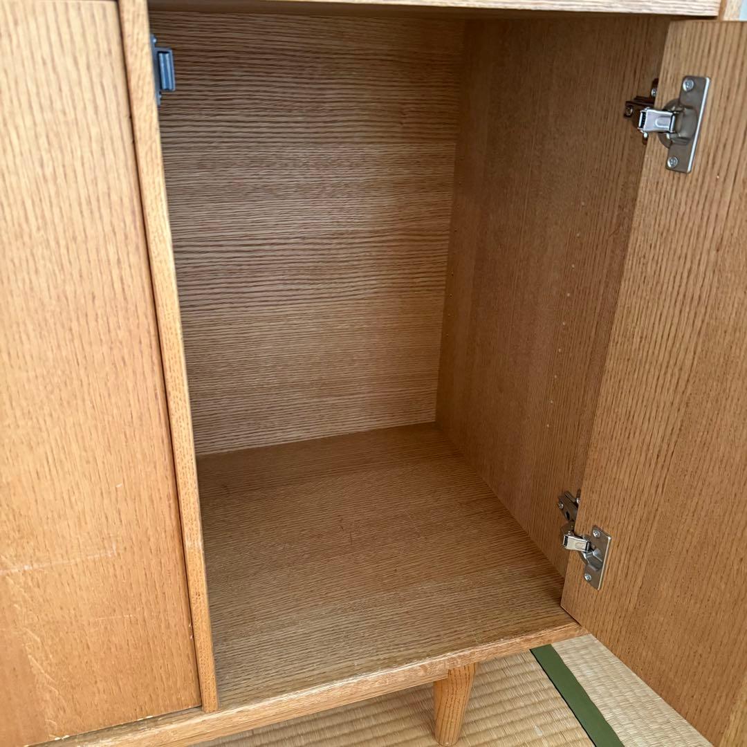 モモナチュラル　サイドボード　カップボード