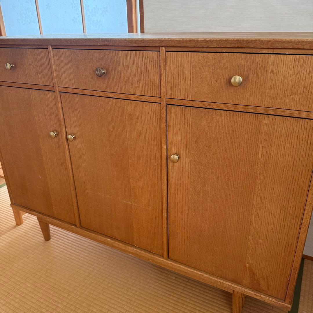 モモナチュラル　サイドボード　カップボード