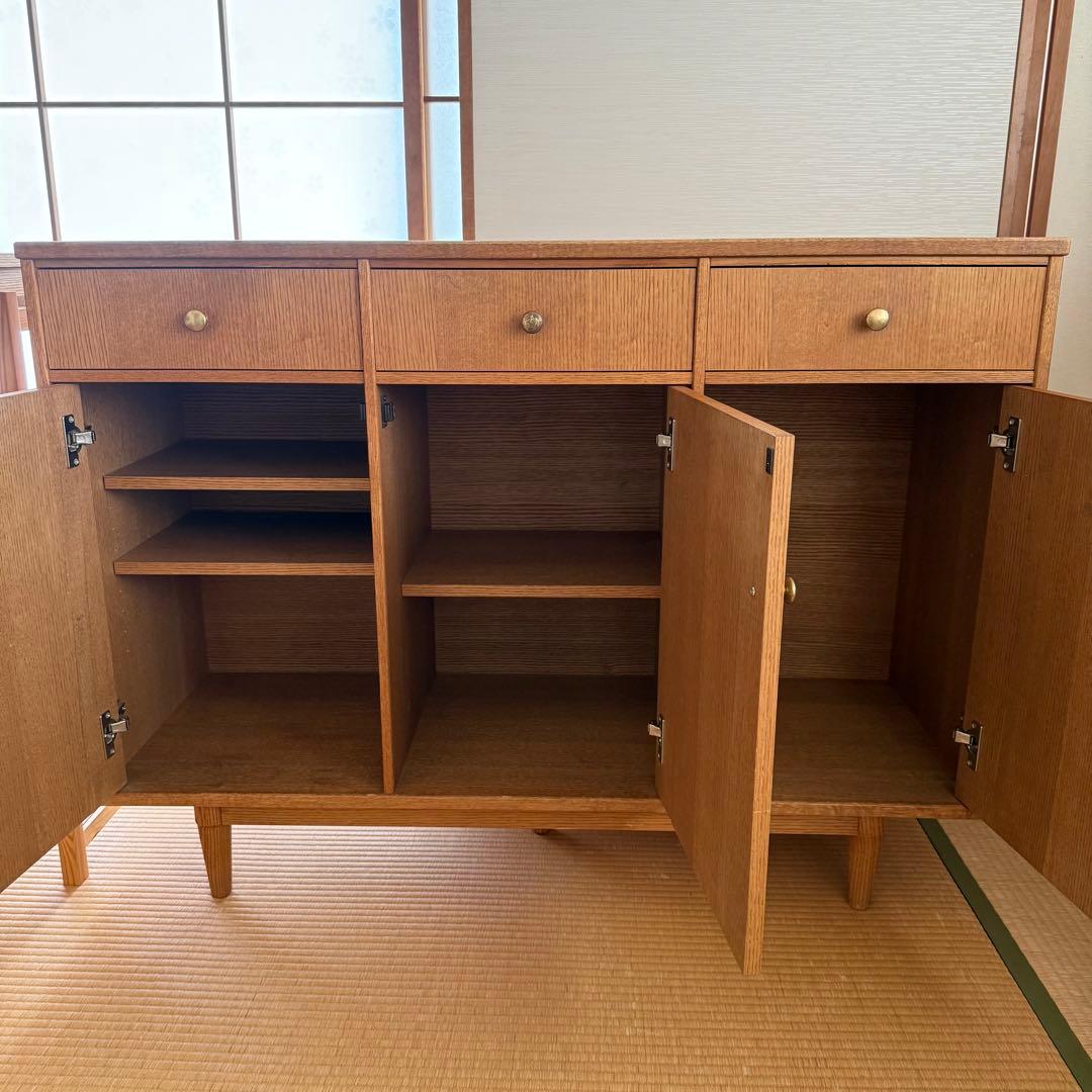 モモナチュラル　サイドボード　カップボード