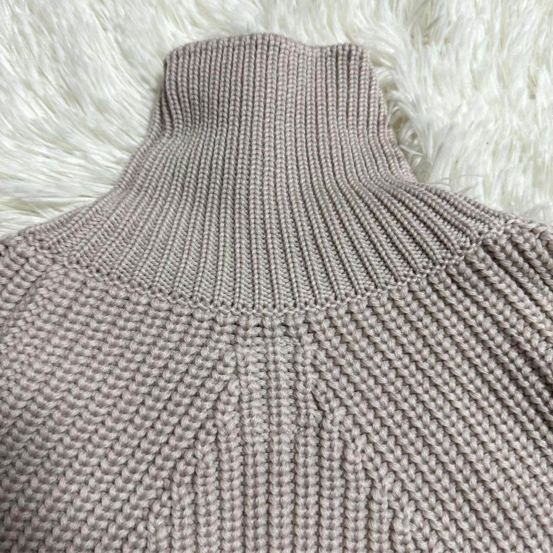 バトナー シグネチャー タートルネック ニット アイボリー Mサイズ ウール