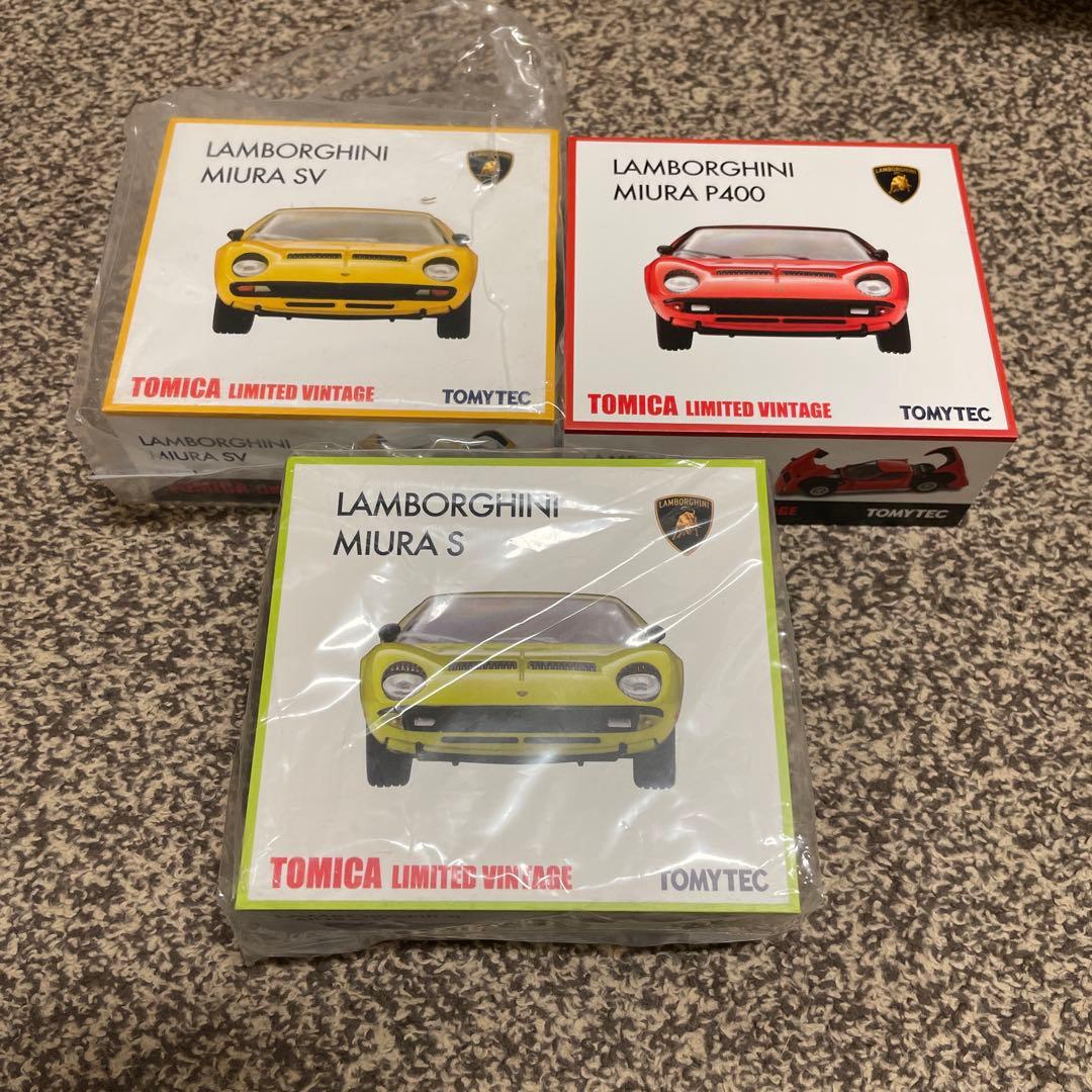 【新品未使用】トミカ ランボルギーニ ミウラ3点セット