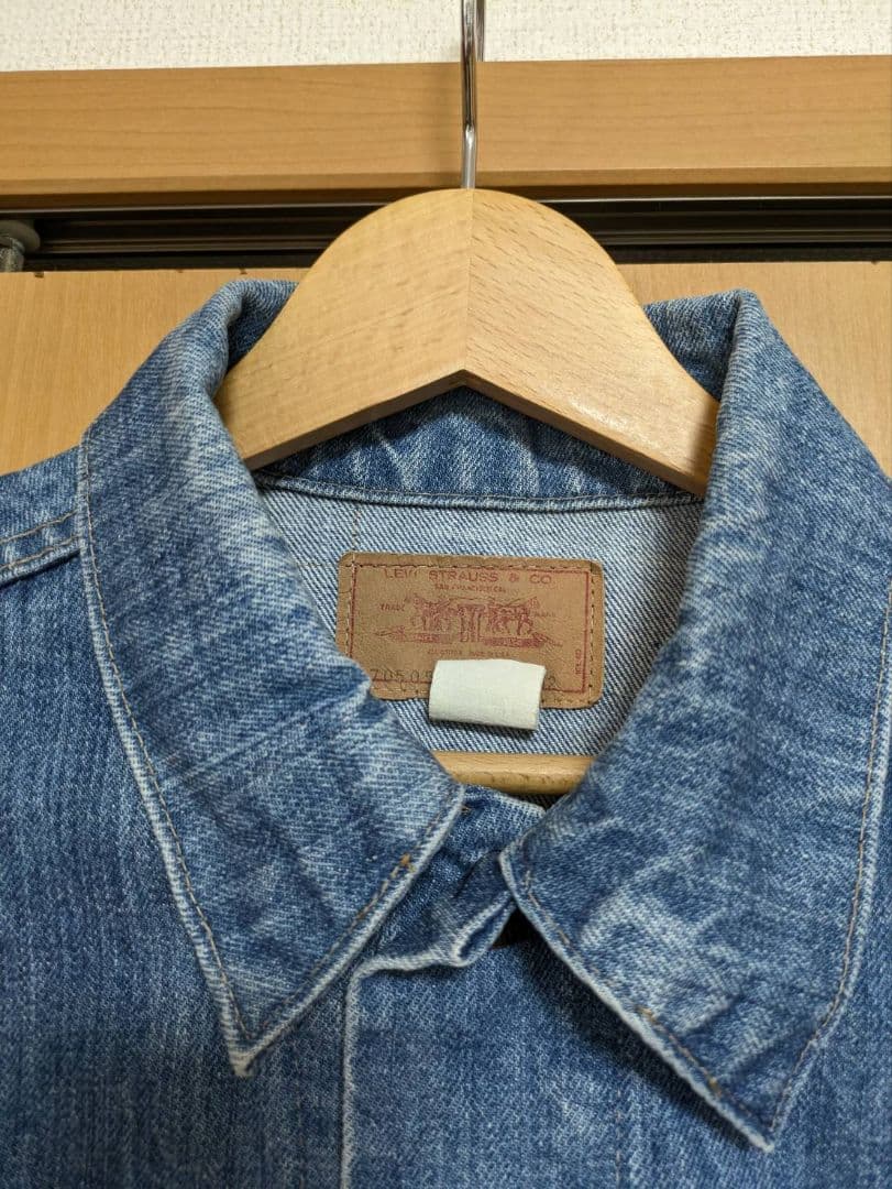 ど*ん様 リーバイス 70505 USA製 42 ケアタグ デニムジャケット