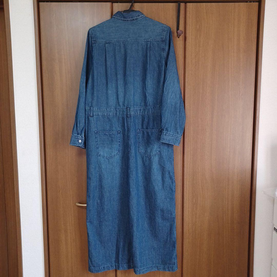 ロングデニムワンピース