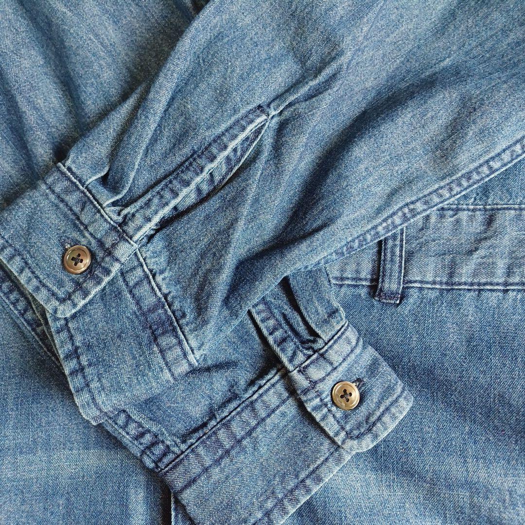 ロングデニムワンピース