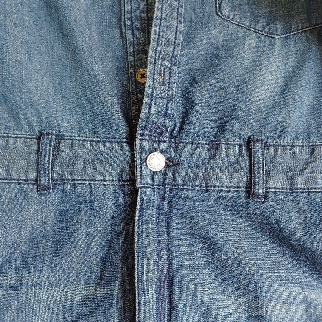 ロングデニムワンピース