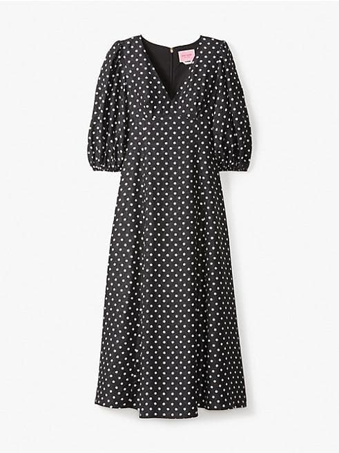 新品送料無料6号ケイトスペードニューヨークハーモニー ドットクロークドレス水玉