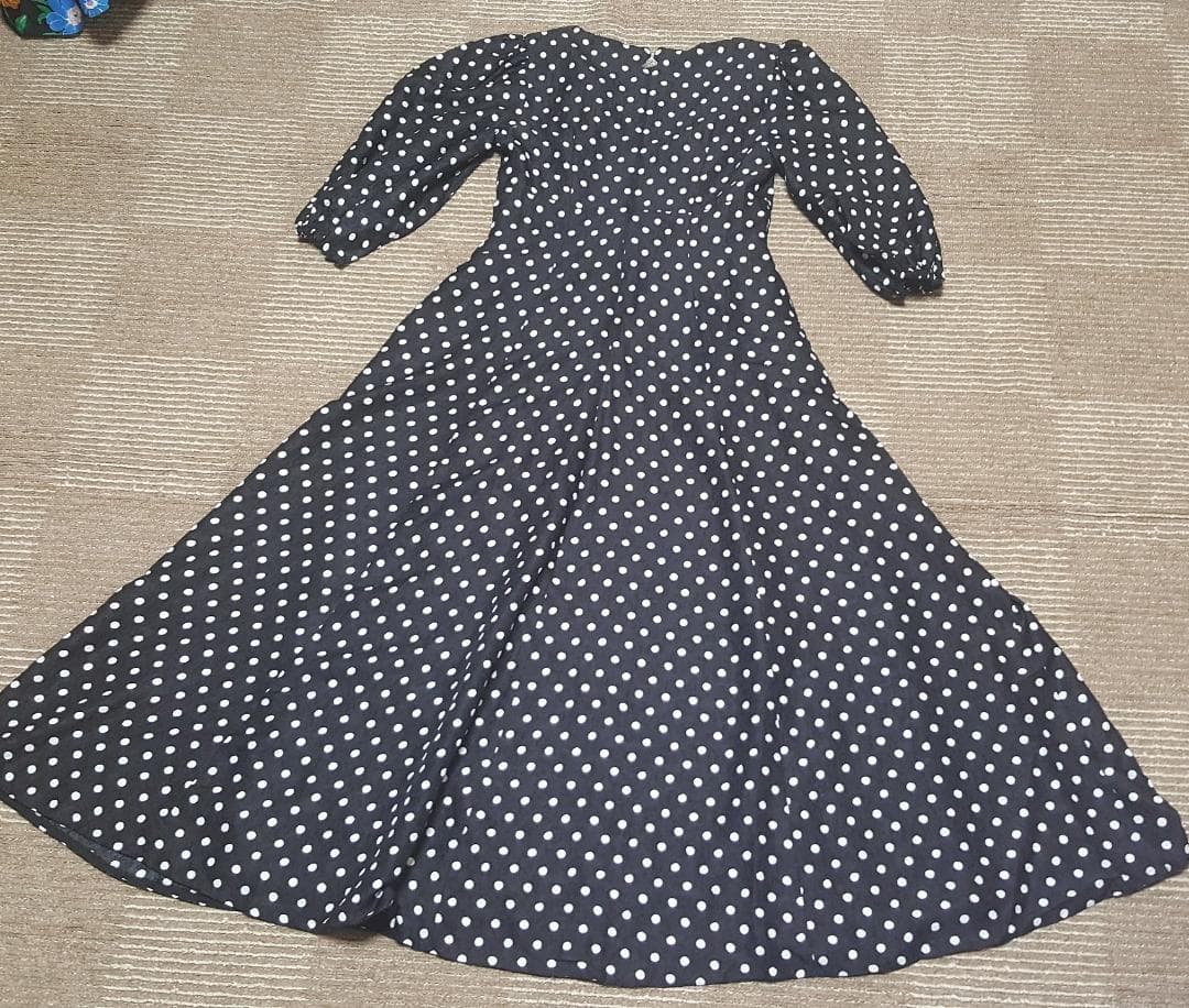 新品送料無料6号ケイトスペードニューヨークハーモニー ドットクロークドレス水玉