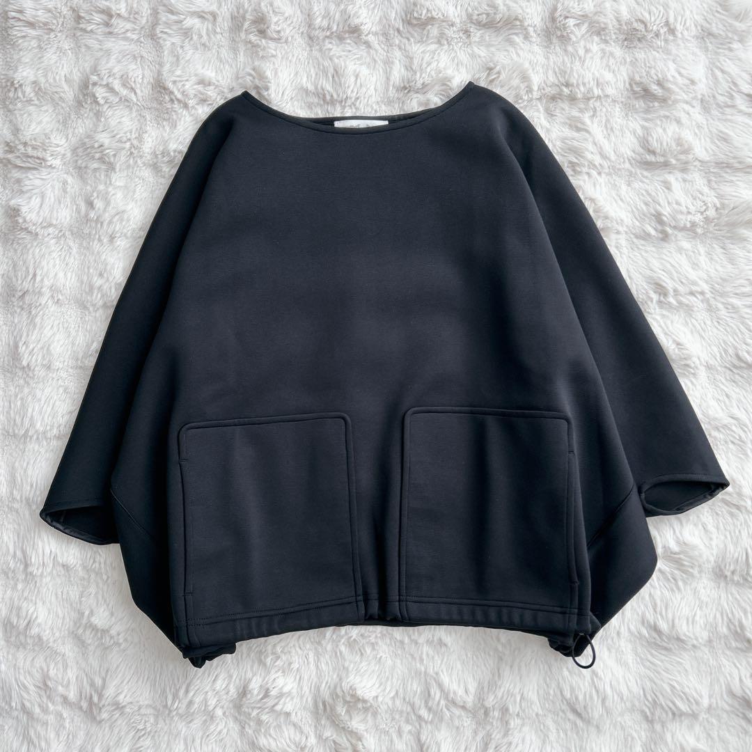 ビアズリー★リップルダンボールプルオーバー　トップス　ブラック　FREE
