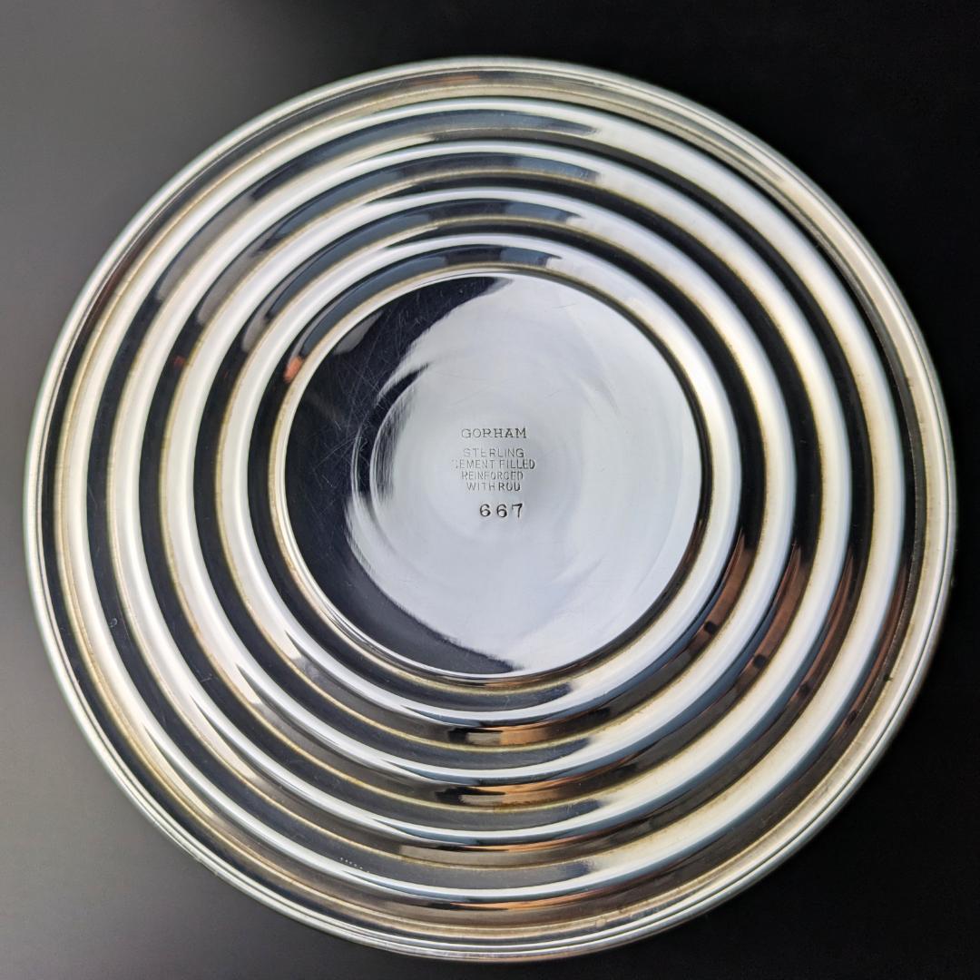 ペアGorham 667 銀製 キャンドルスタンド ロープ装飾アンティーク 米国