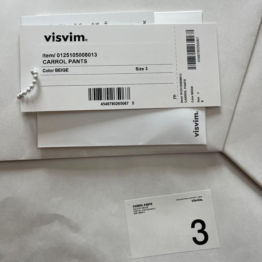 visvim CARROL PANTS 3 BEIGE 25ssキャロルパンツ