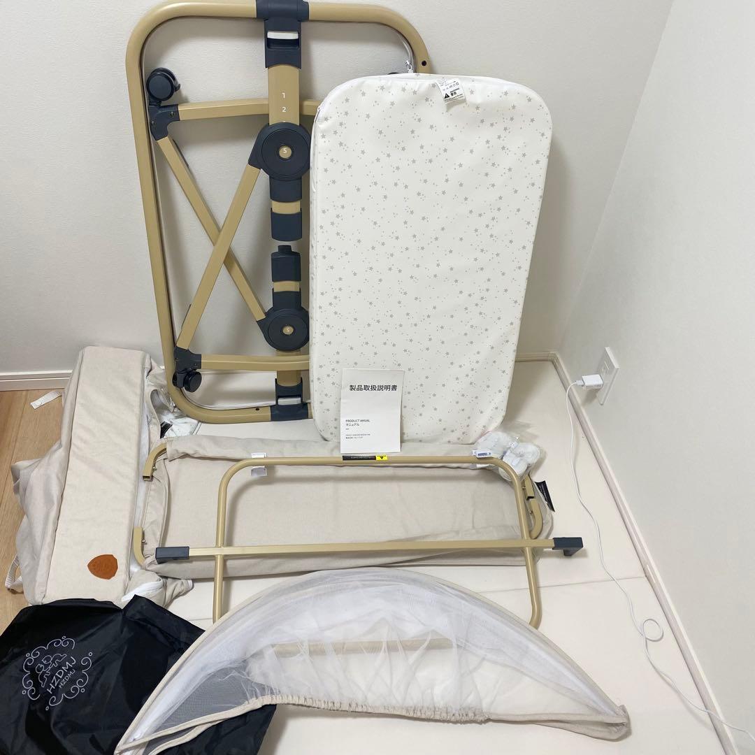 HZDMJ ベビーベッド　3way 3WAY 折りたたみ　可動式　hzdmj