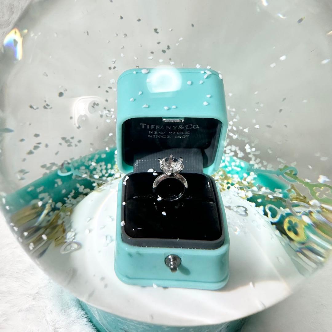【未使用・非売品】ティファニー エンゲージリング スノードーム