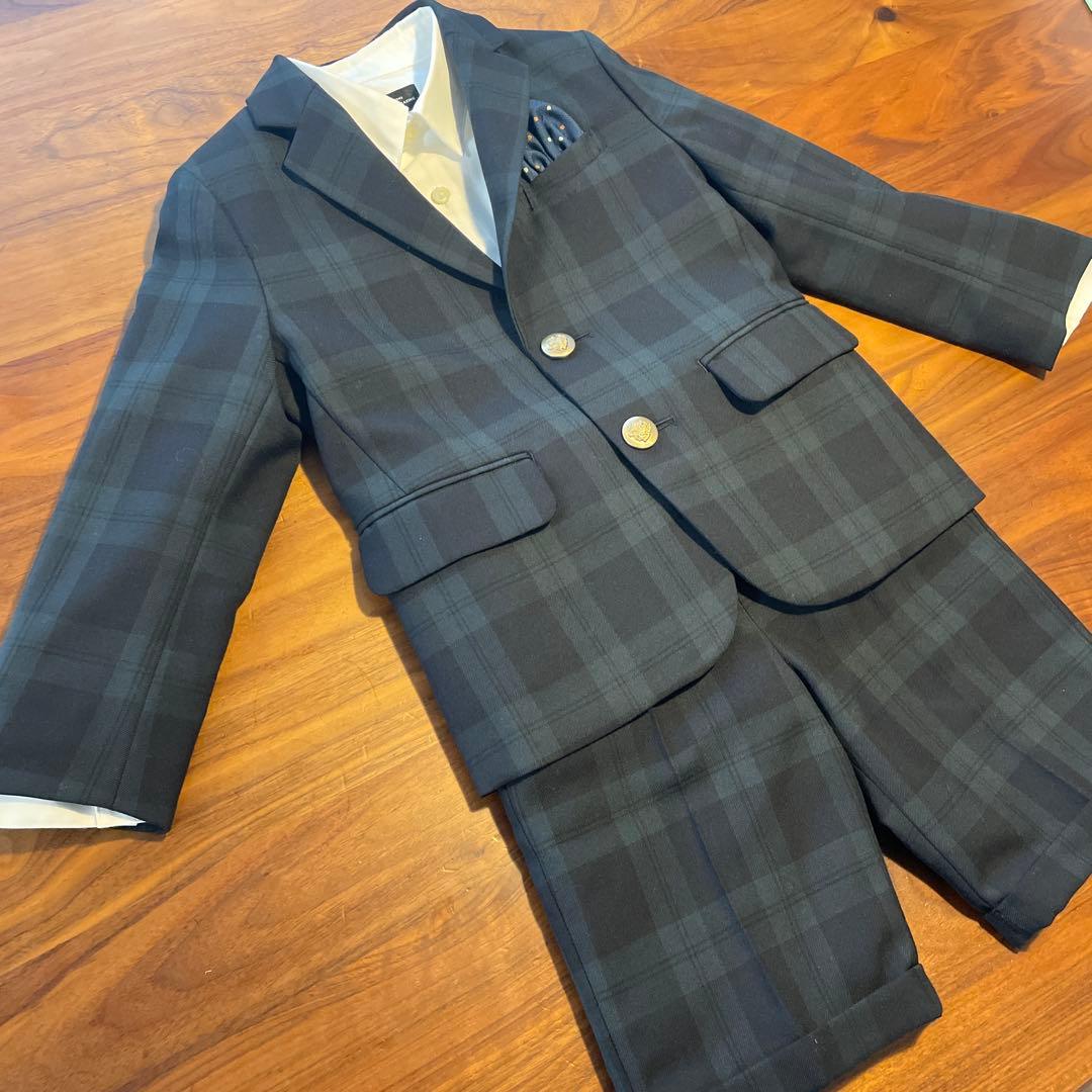 green label relaxing スーツ チェック柄