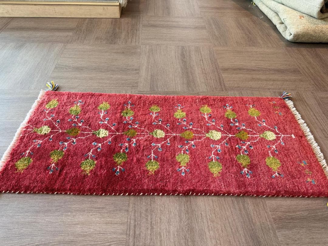 127x56cm ペルシャギャッベ ランナー (ギャベ) ペルシャ絨毯 ギャッベ