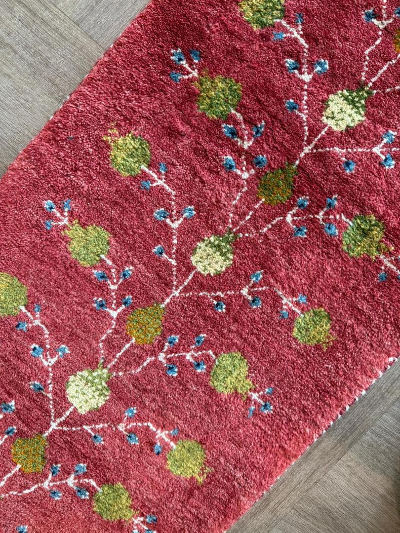 127x56cm ペルシャギャッベ ランナー (ギャベ) ペルシャ絨毯 ギャッベ