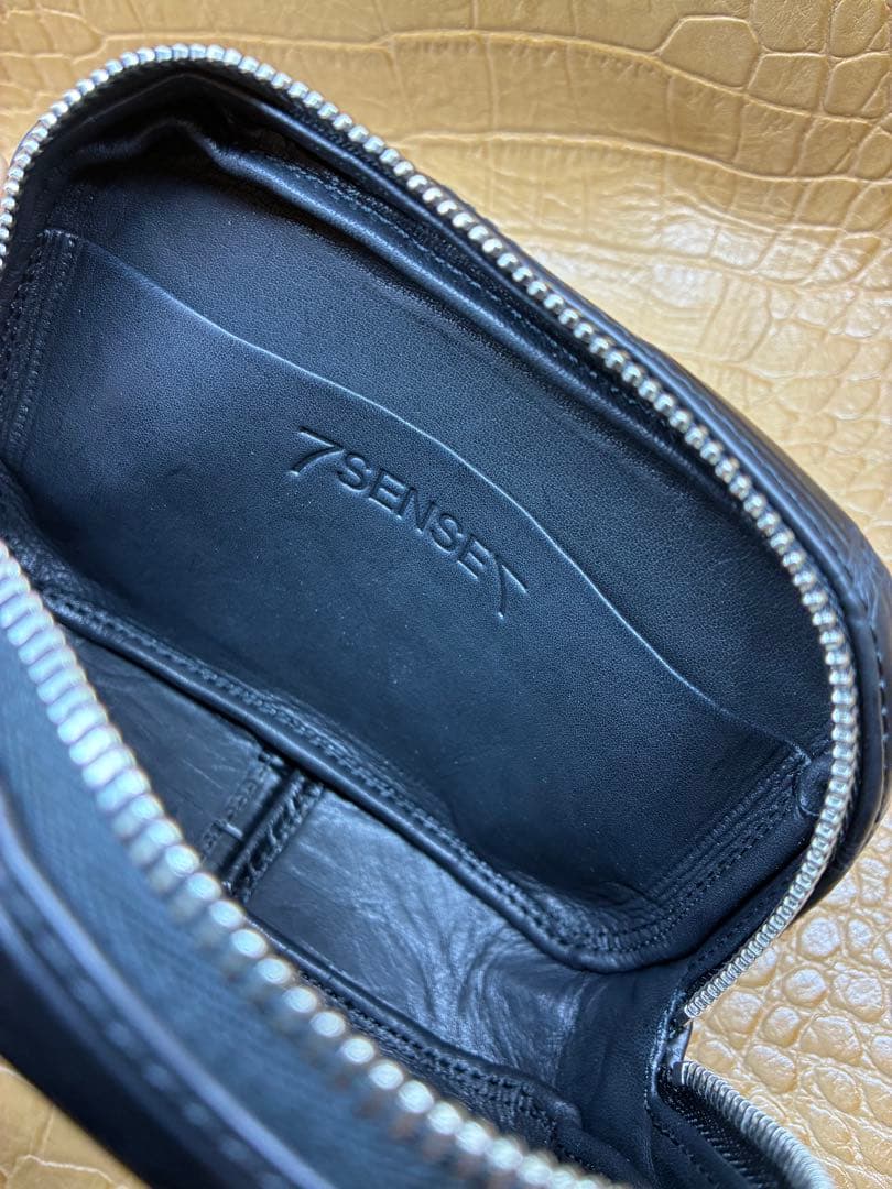 7SENSE セブンセンス クロコダイル ポロサス 小物入れ レザー ポーチ