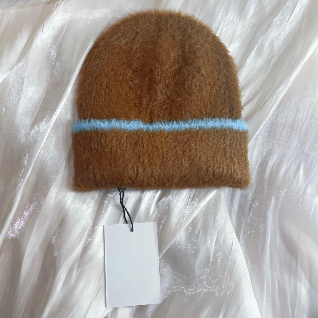 JACQUEMUS Le Bonnet Neve ロゴ ニット帽 ブラウン