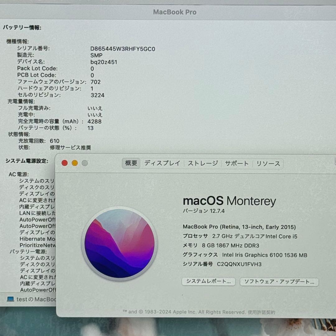 MacBook Pro 超爆速 SSD1TB 大容量メモリ 16GB ノートPC