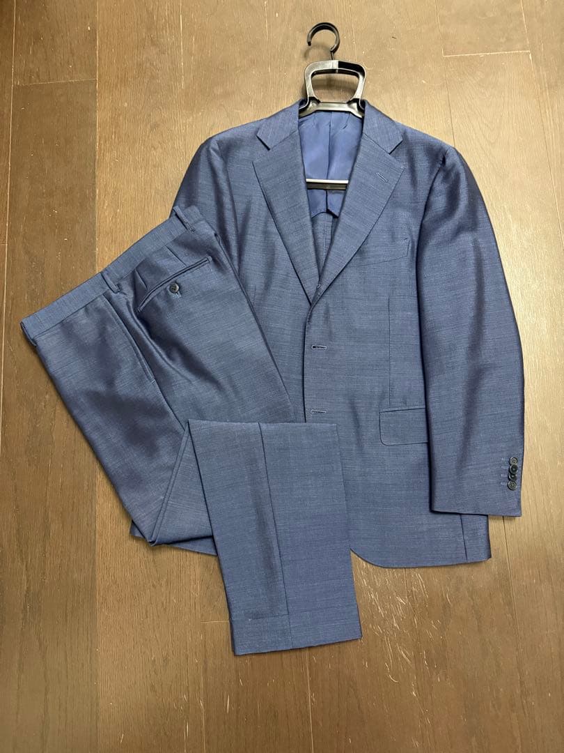 BEAMS F／モヘア混シングルスーツ　極美品　春夏