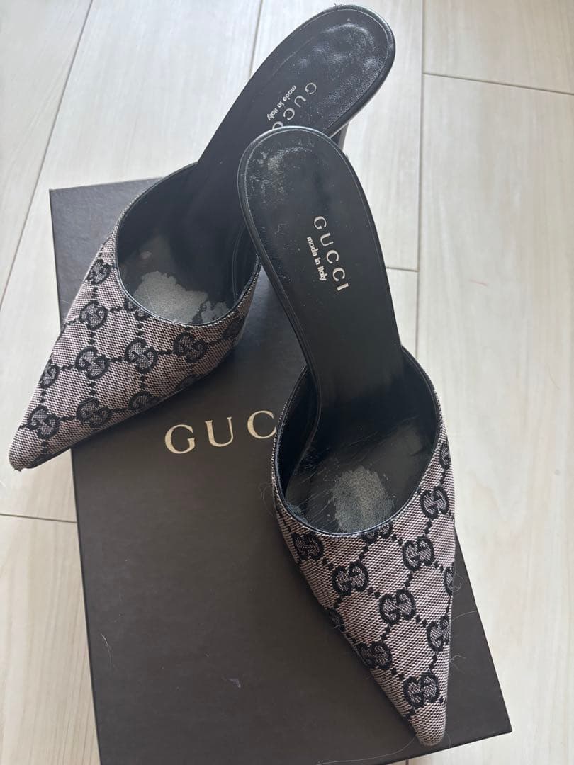GUCCI ミュール ピンク系 35C