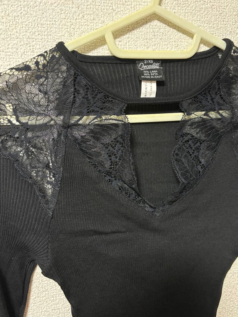 美品 オスカリート レースニット
