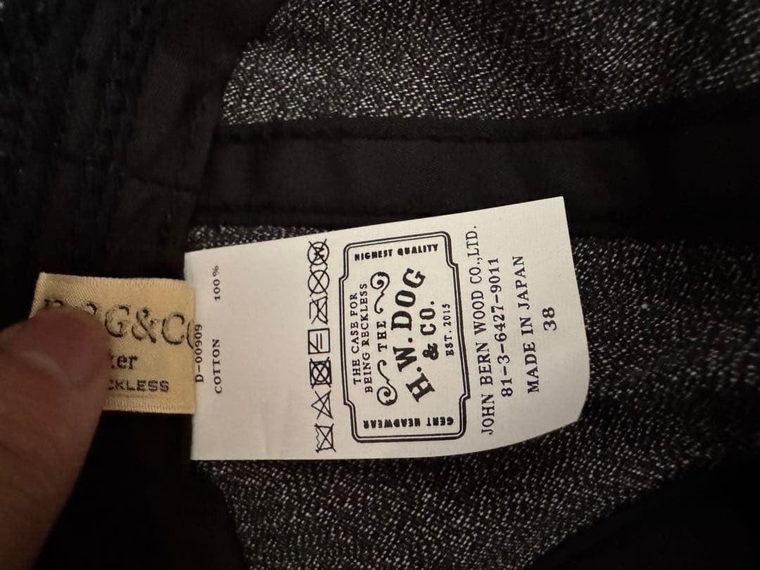 THE H.W.DOG&CO. CHAMBRAY SAILOR HAT バケハ