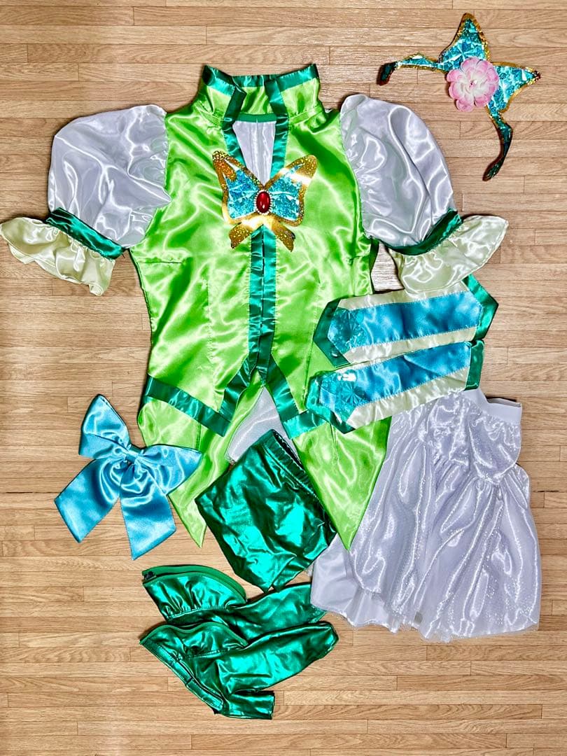プリキュア コスプレ 衣装 ウィッグブーツカバー付き キュアミント フルセット