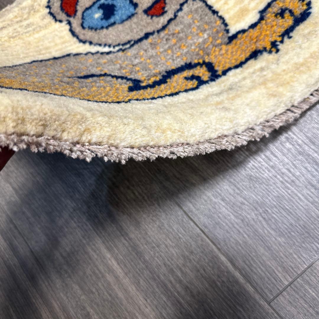 ペレシヤギャッベ手織り絨毯ミニラグアニメル絨毯42cmx38cm