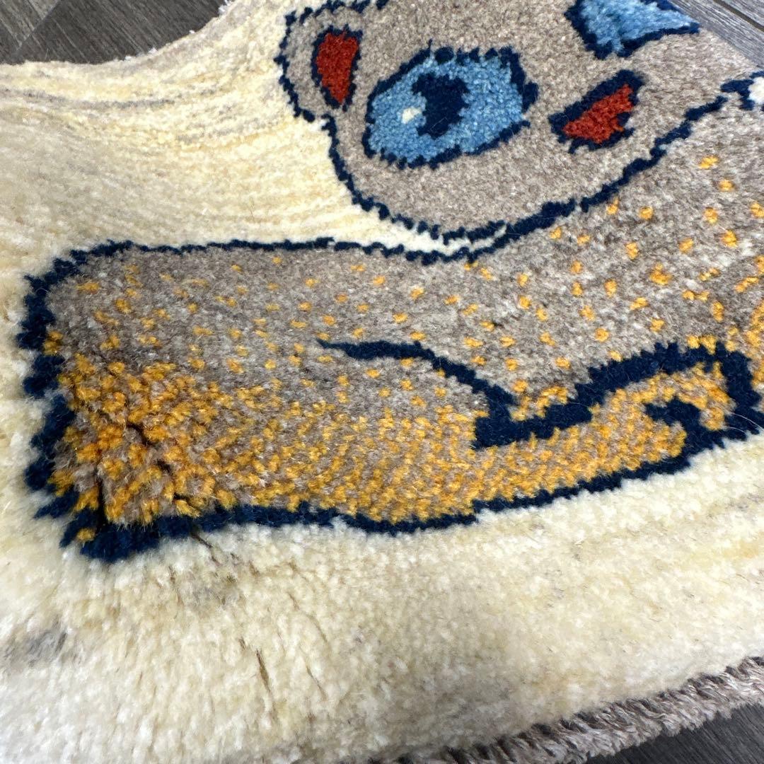 ペレシヤギャッベ手織り絨毯ミニラグアニメル絨毯42cmx38cm