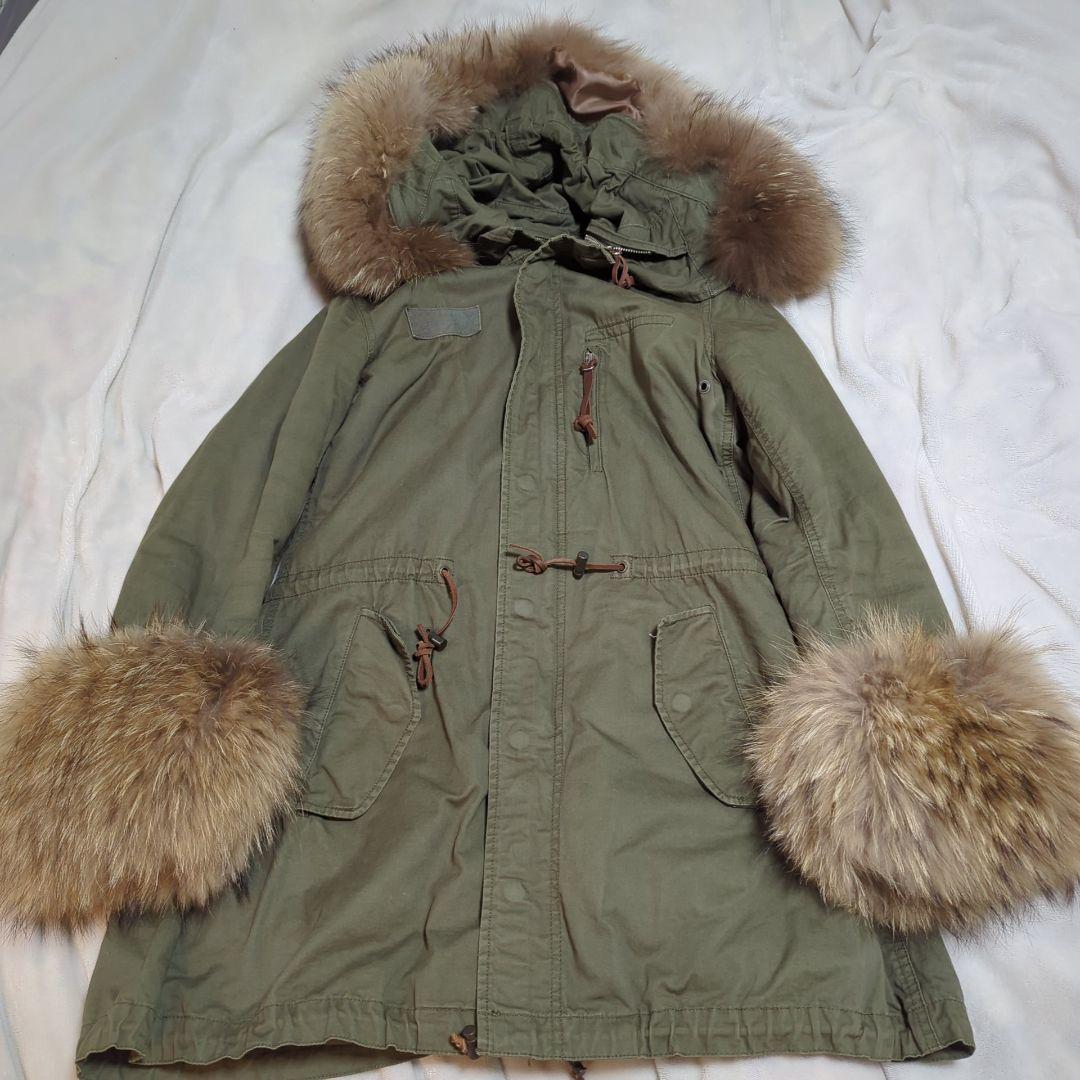 curohse様！！panaji goa ラクーンファー ボリュームモッズコート