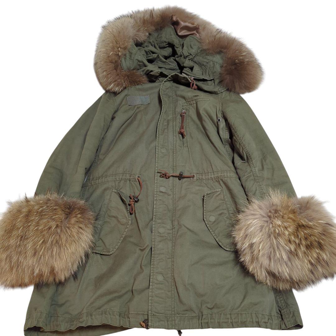 curohse様！！panaji goa ラクーンファー ボリュームモッズコート