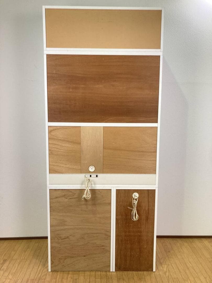 綾野製作所 背高 IDC 大塚家具 食器棚 100 飾り棚 キッチンボード 白