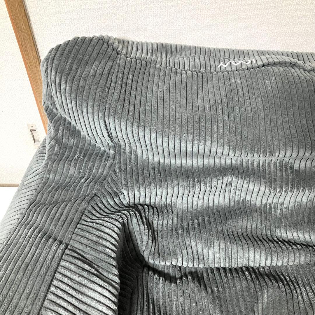 【美品】 LOOSY HUGME 1人掛けビーズソファ CHARCOAL ソファ