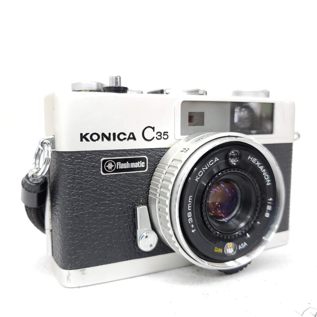 フィルムカメラ KONICA C35 Flashmatic G0129-212-3v p