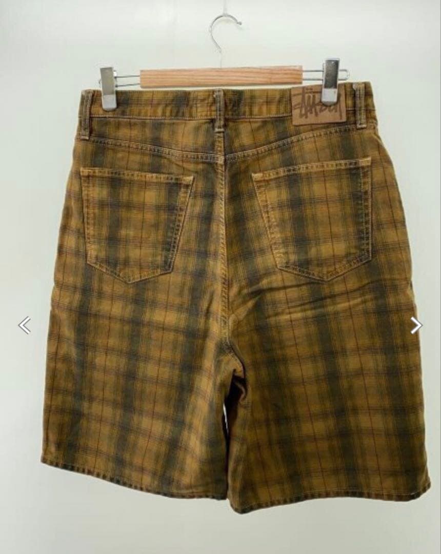 <値下げ>STUSSY BIG OL' SHORT CANVAS PLAID